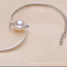 925sterling Silber Modisches Armband mit einer natürlichen Perle (E150035)